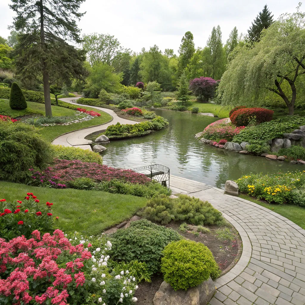 Beautiful garden landscape design